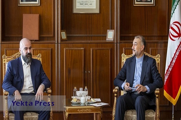 دیدار و رایزنی رئیس حزب اتحادیه میهنی کردستان عراق با امیرعبداللهیان