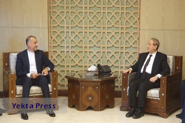 حسین امیرعبداللهیان با نخست وزیر سوریه دیدار کرد