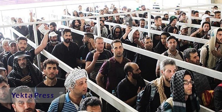 سرعت‌دهی به روند خروج زائران اربعین با بکارگیری ۹۵ گیت مرزی در مهران