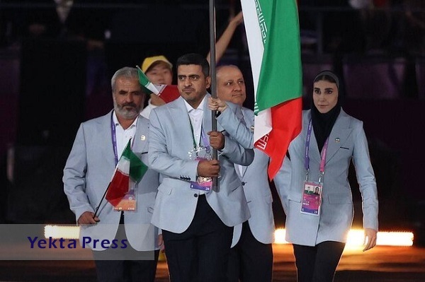رژه کاروان ایران در بازی‌های آسیایی هانگژو