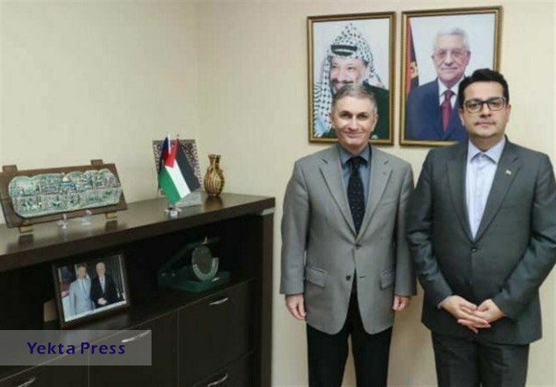 دیدار و رایزنی سفیران ایران و فلسطین در باکو