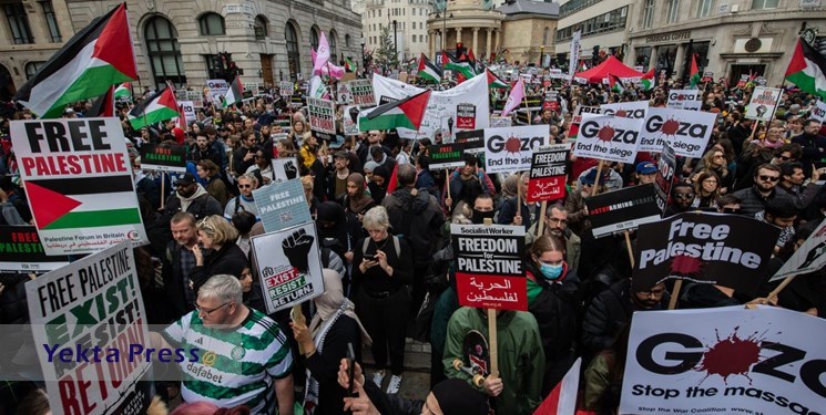 تشدید نگرانی‌‌ها از حمله حامیان فلسطین به سفارت آمریکا در لندن
