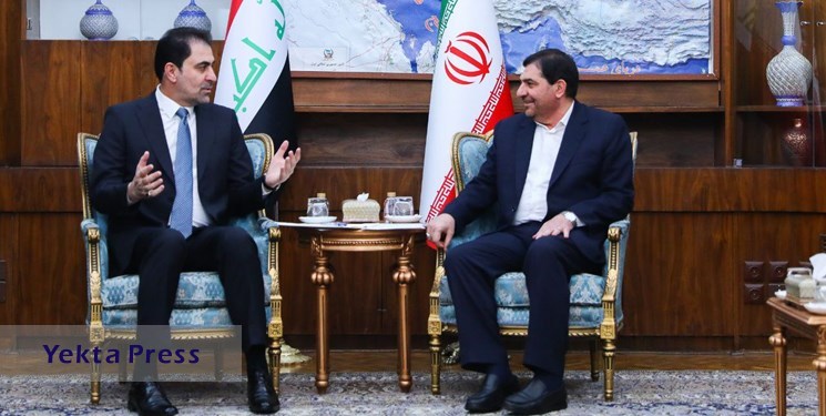 مخبر در دیدار نائب رئیس پارلمان عراق: باید به دنبال محاکمه بانیان جنایت در غزه باشیم
