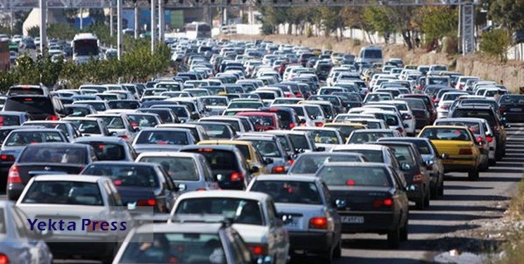 ترافیک سنگین در آزاد راه تهران-شمال