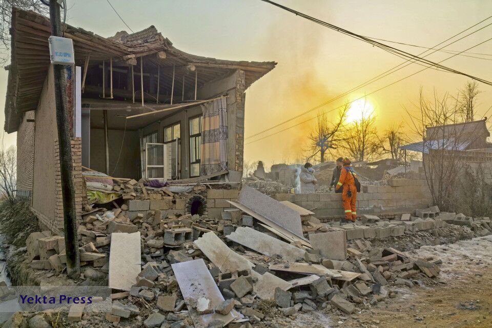 تلفات زلزله چین به ۱۳۰ تن افزایش یافت